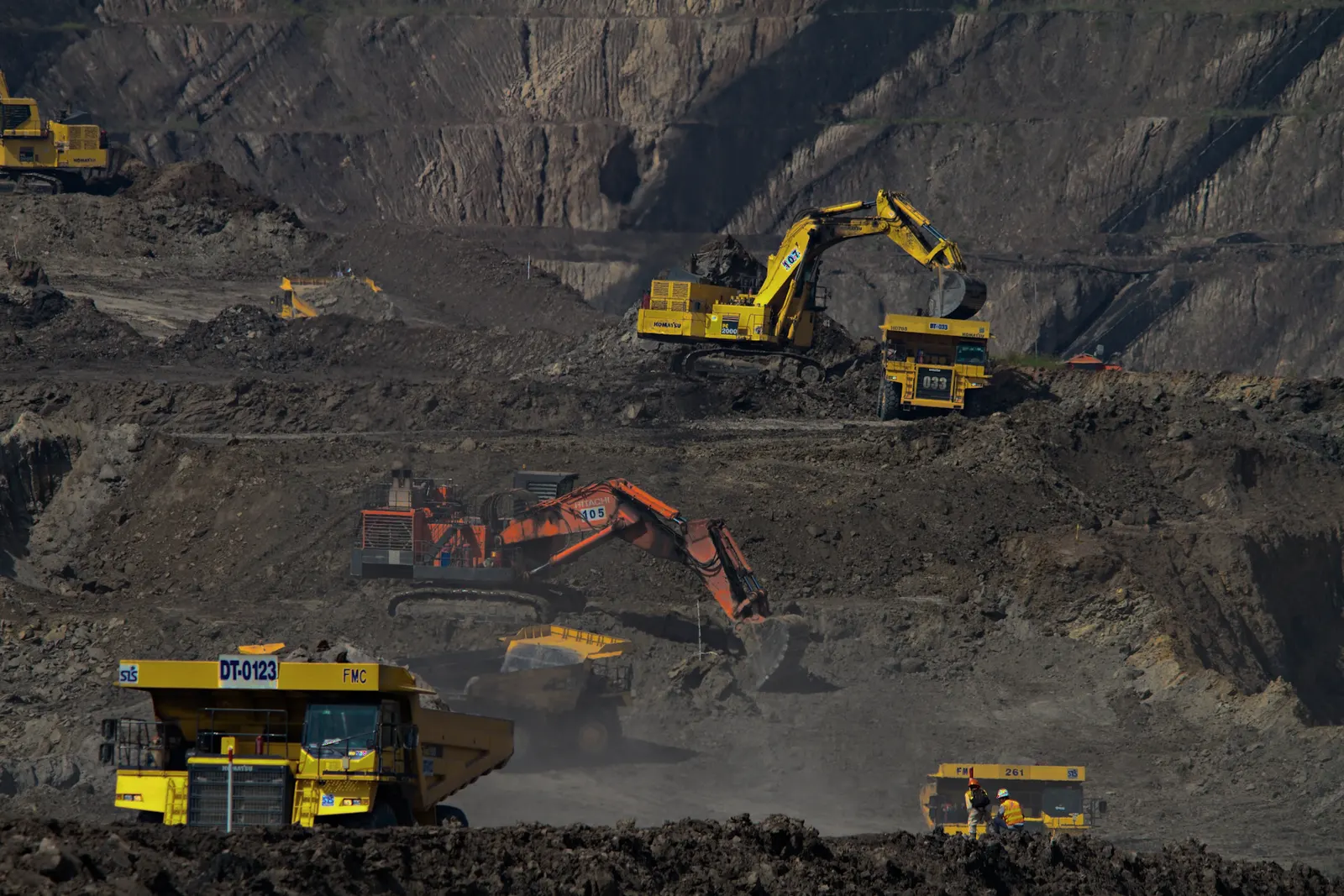 Área de mineração a céu aberto